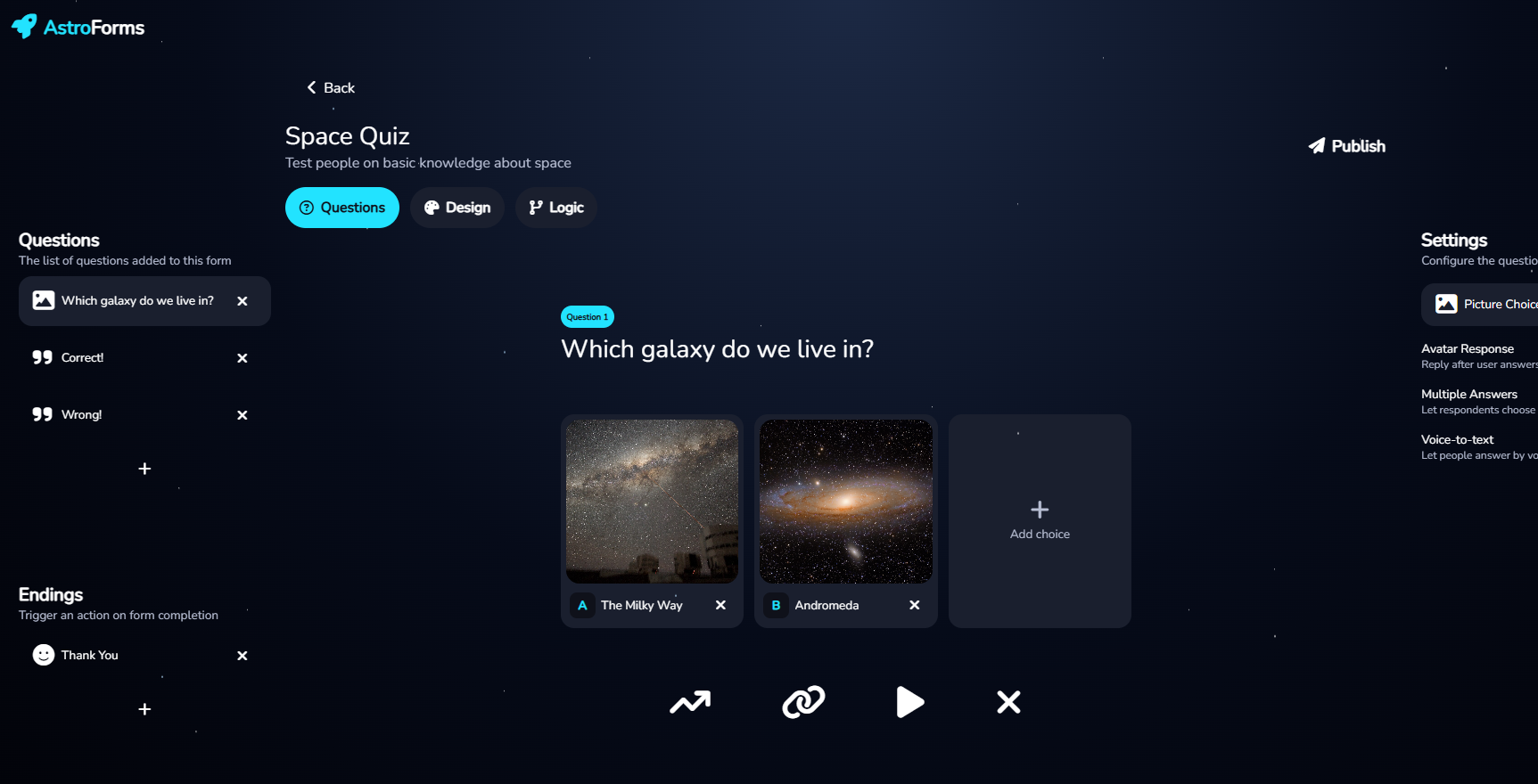 AstroForms screenshot
